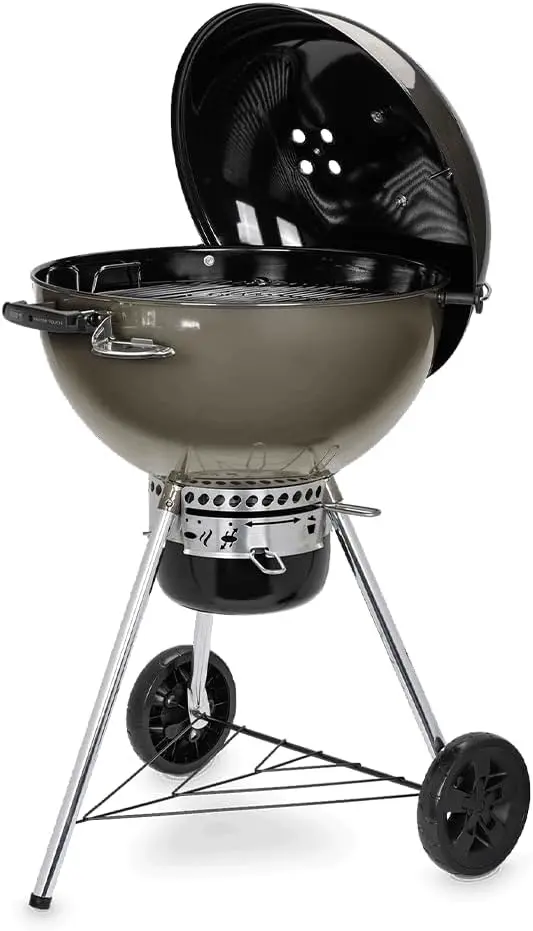 Barbecue weber en métal gris vue 2