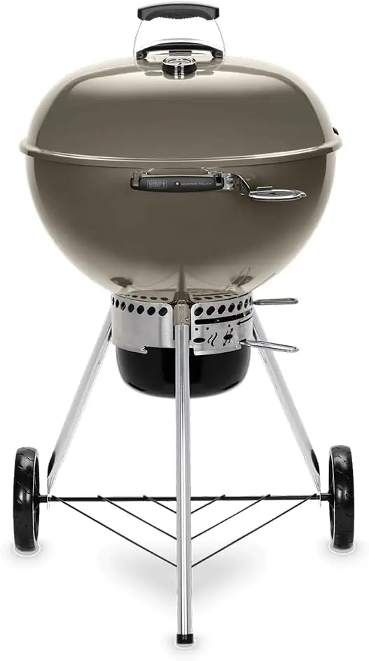 Barbecue weber en métal gris vue 3