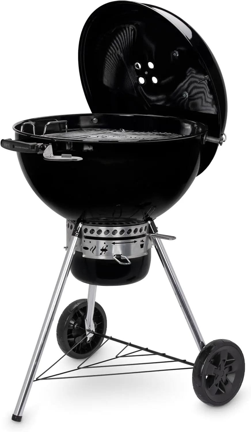 Barbecue weber en aluminium noir vue 4