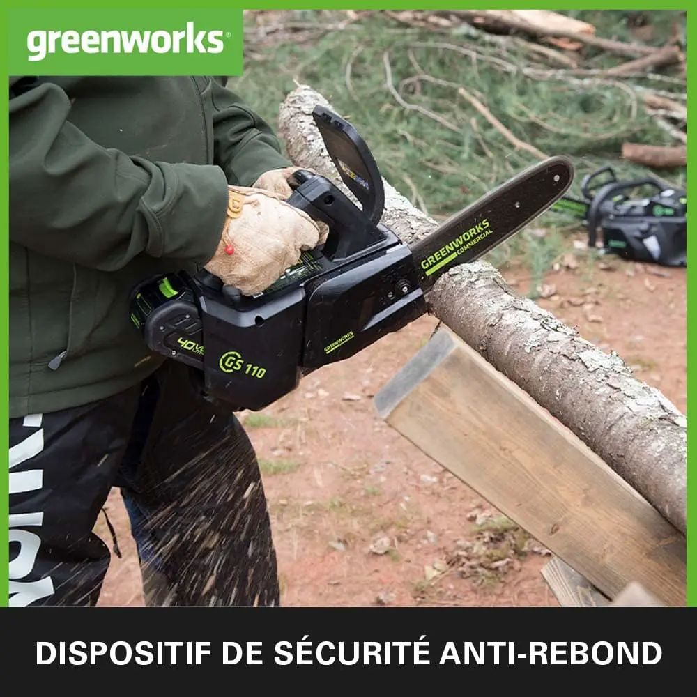 Tronçonneuse électrique Greenworks GD40TCSK2 Tronçonneuse à Ba… vue 4