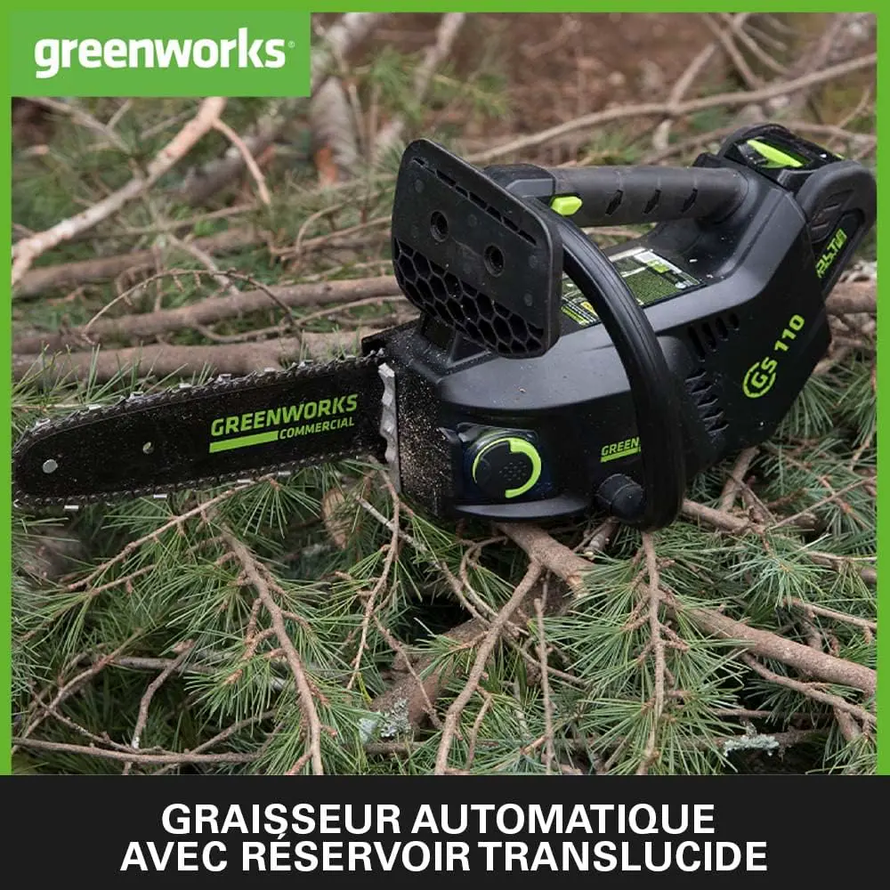 Tronçonneuse électrique Greenworks GD40TCSK2 Tronçonneuse à Ba… vue 5
