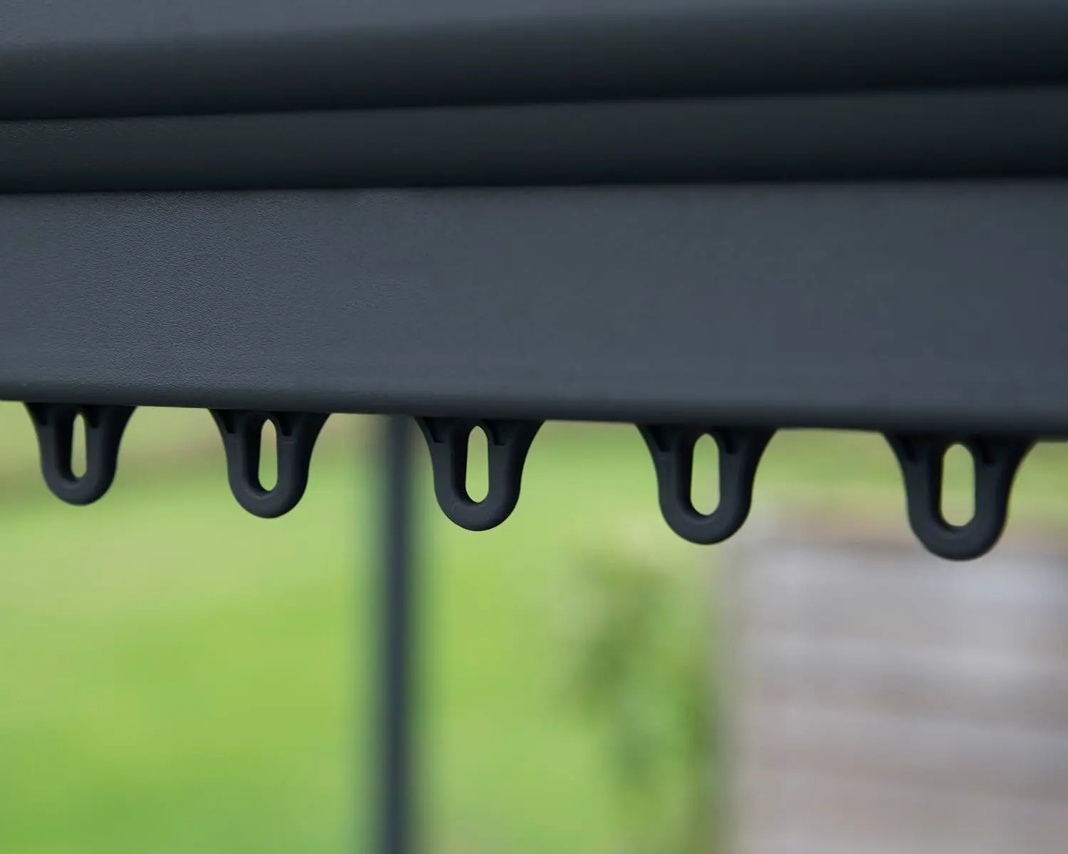 Pergola en aluminium gris 4,3x3,1 m vue 9
