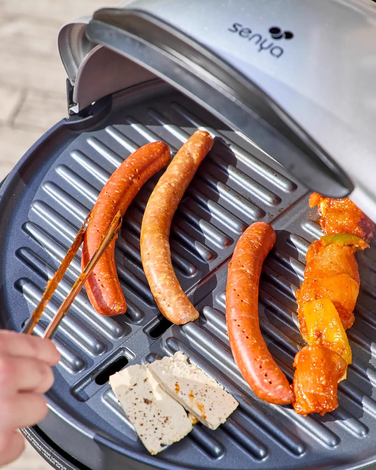 Barbecue électrique en aluminium gris vue 7