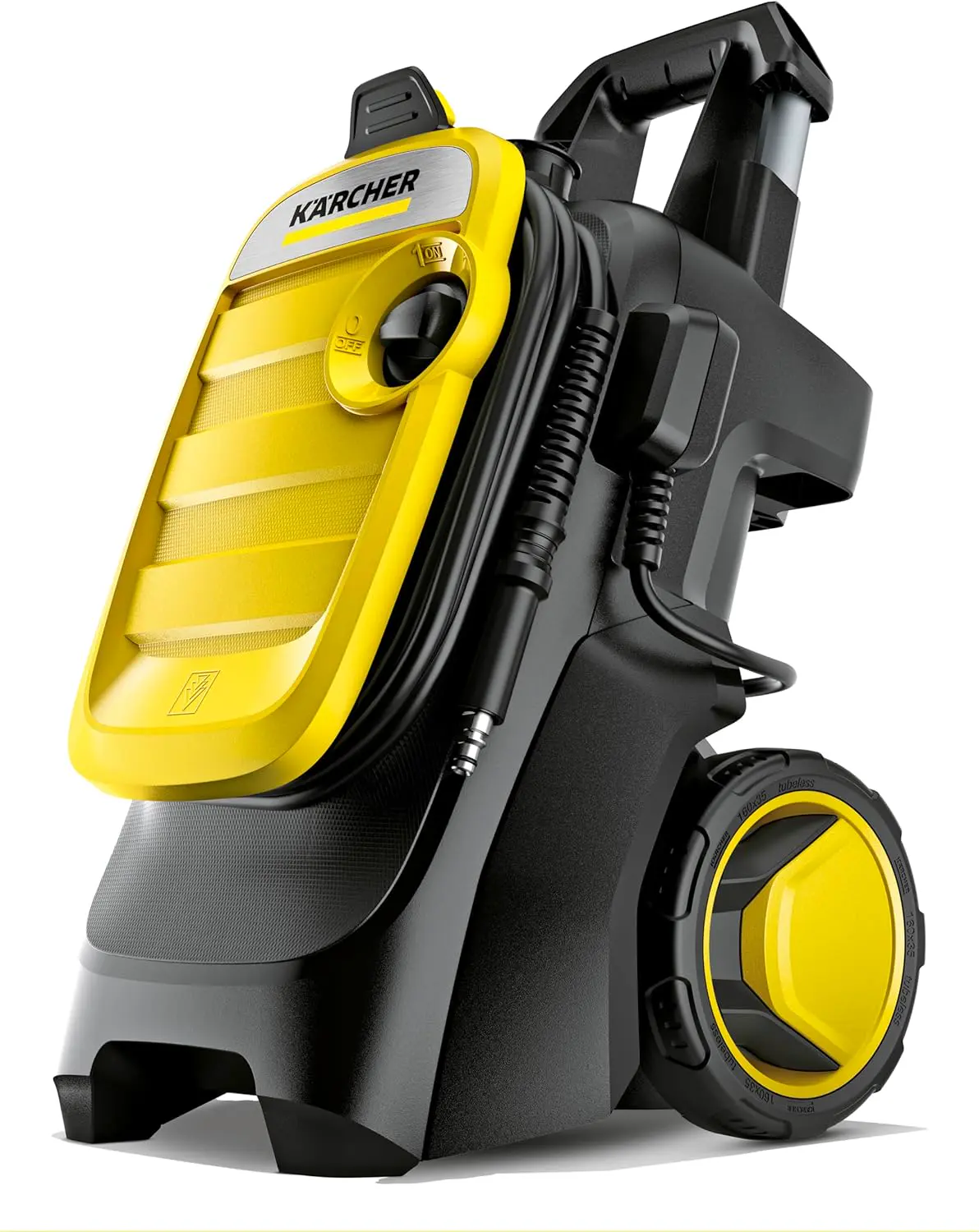 Nettoyeur haute pression en aluminium jaune vue 3