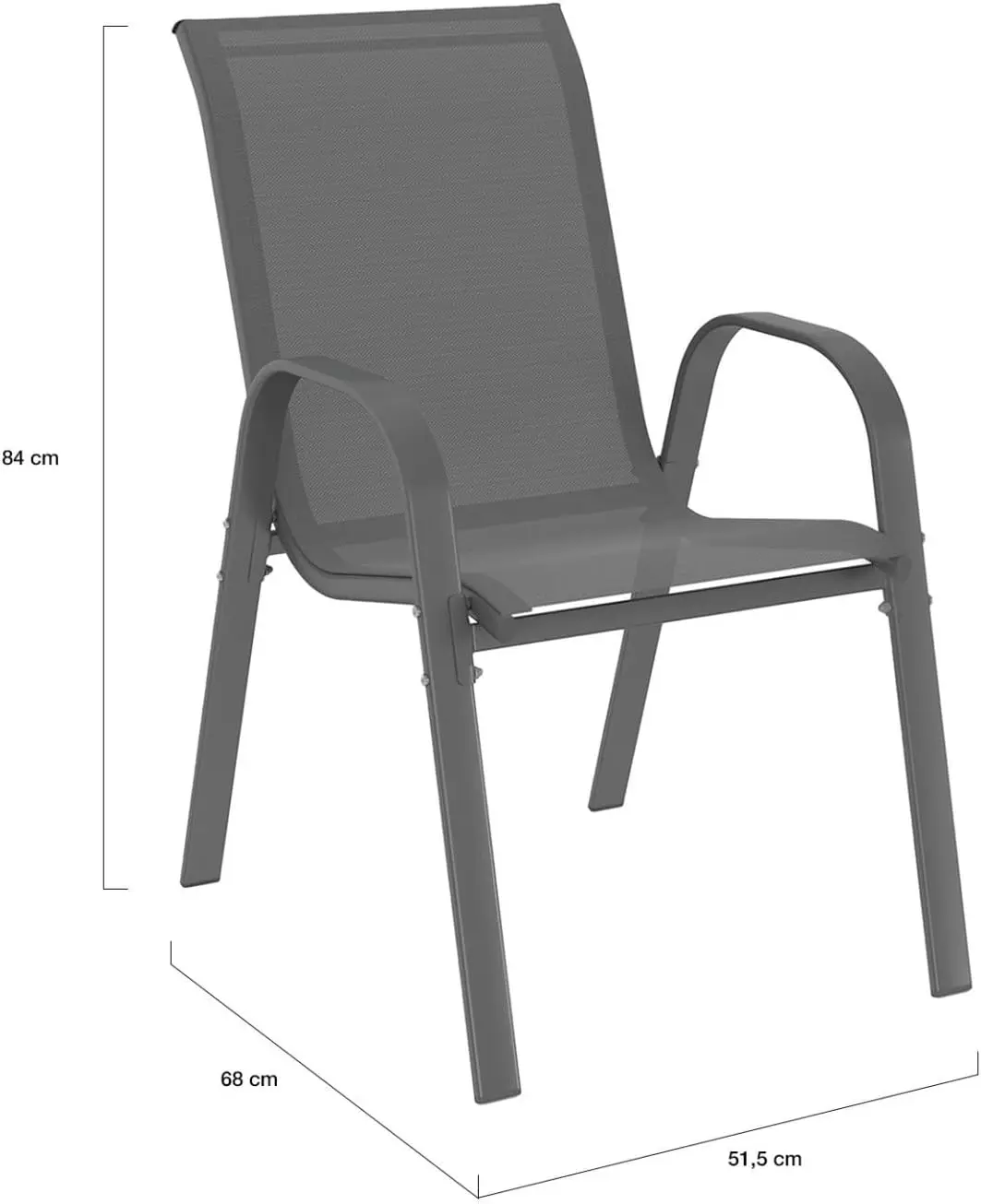 Table de jardin 8 places gris vue 6