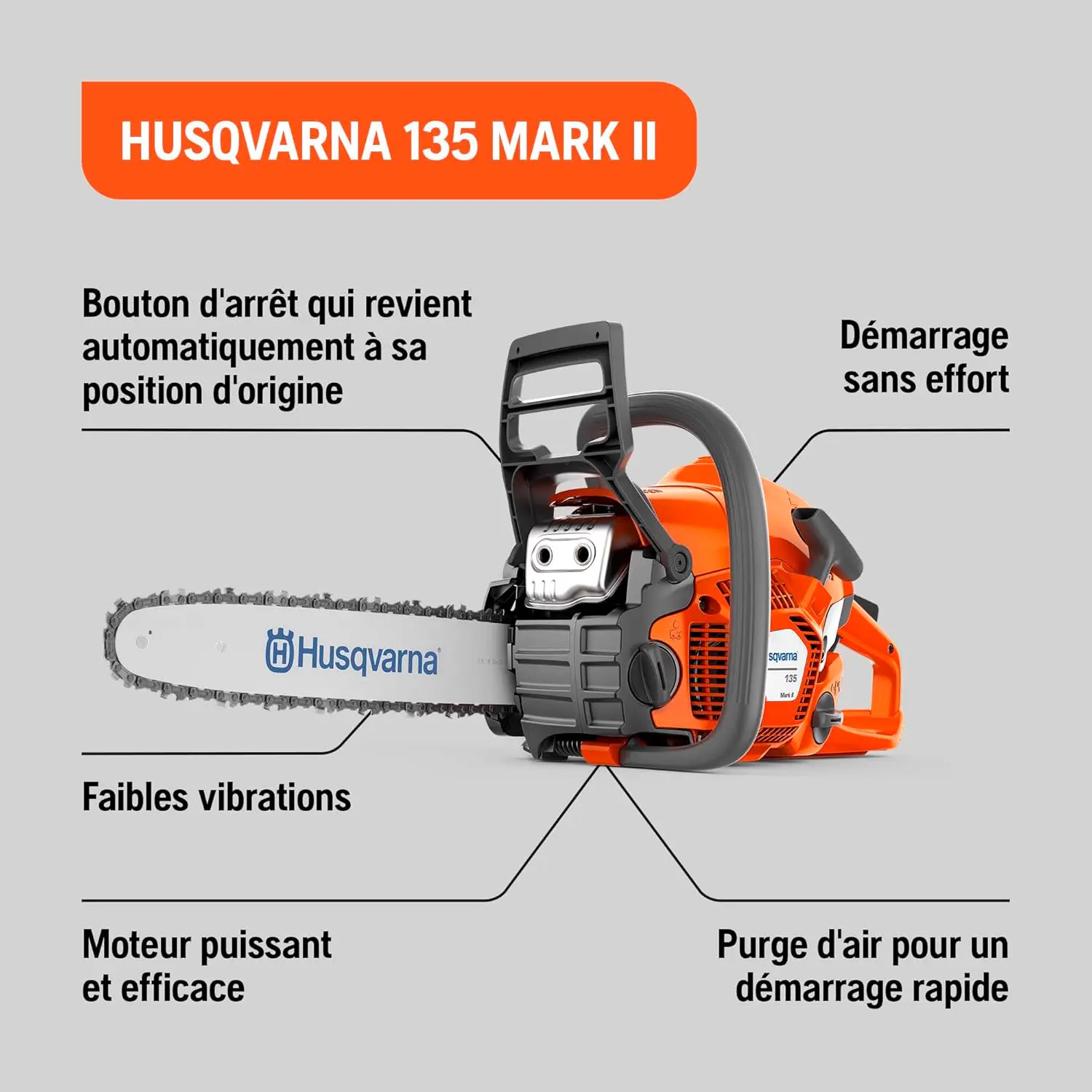 Tronçonneuse thermique en bois vue 2