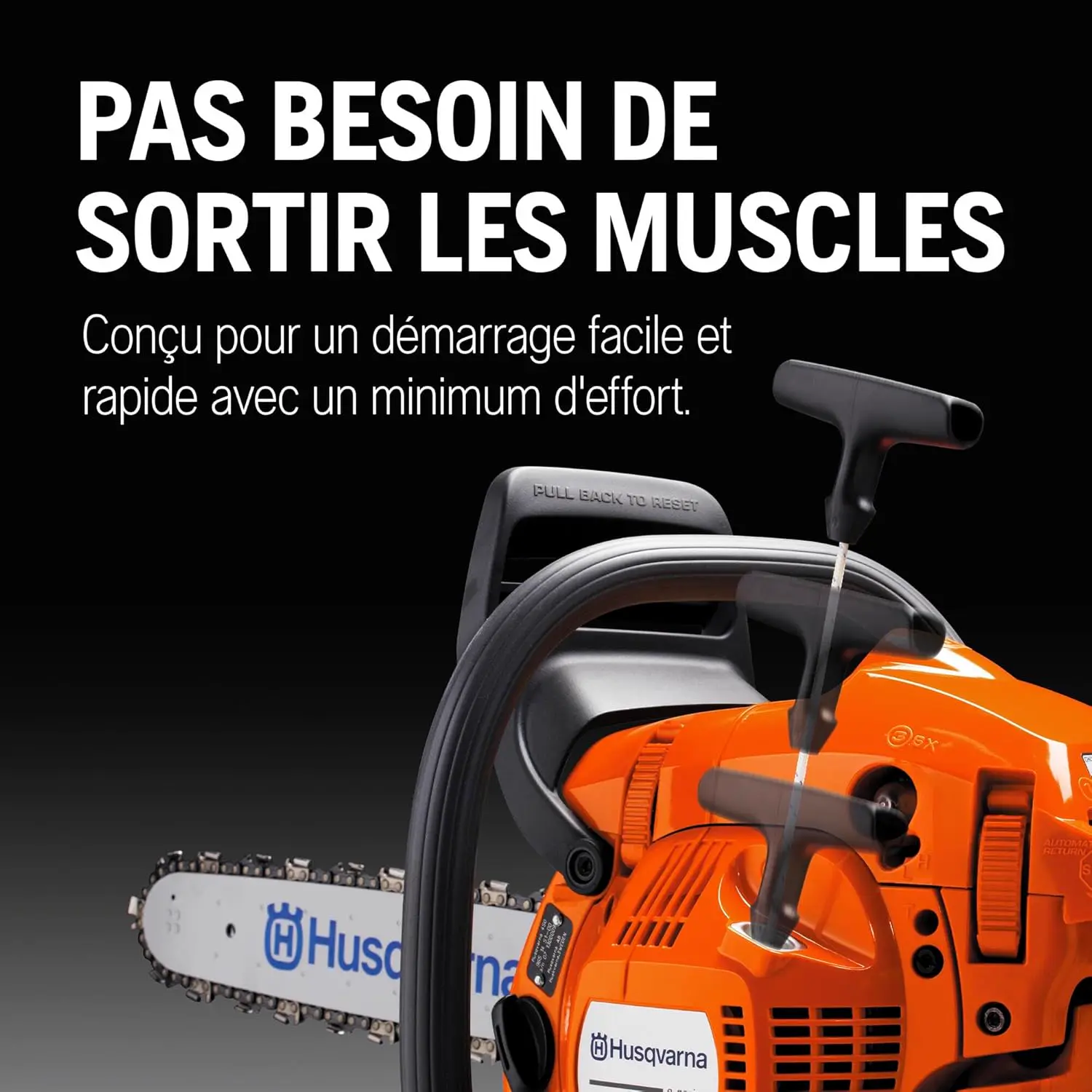 Tronçonneuse thermique en bois vue 5