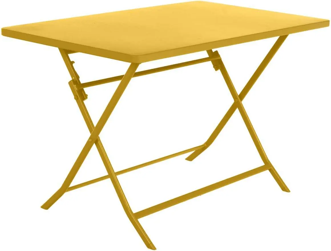 Hespéride - Table de Jardin Pliante Rectangulaire Greensboro Moutarde
