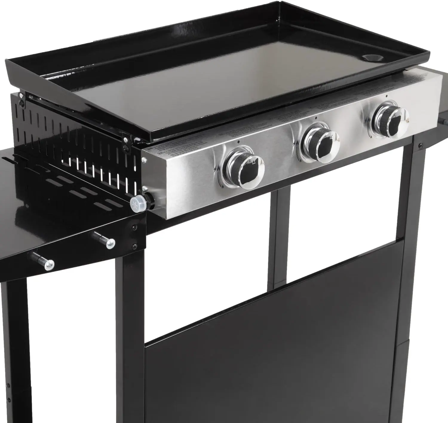 Plancha en métal noir vue 3