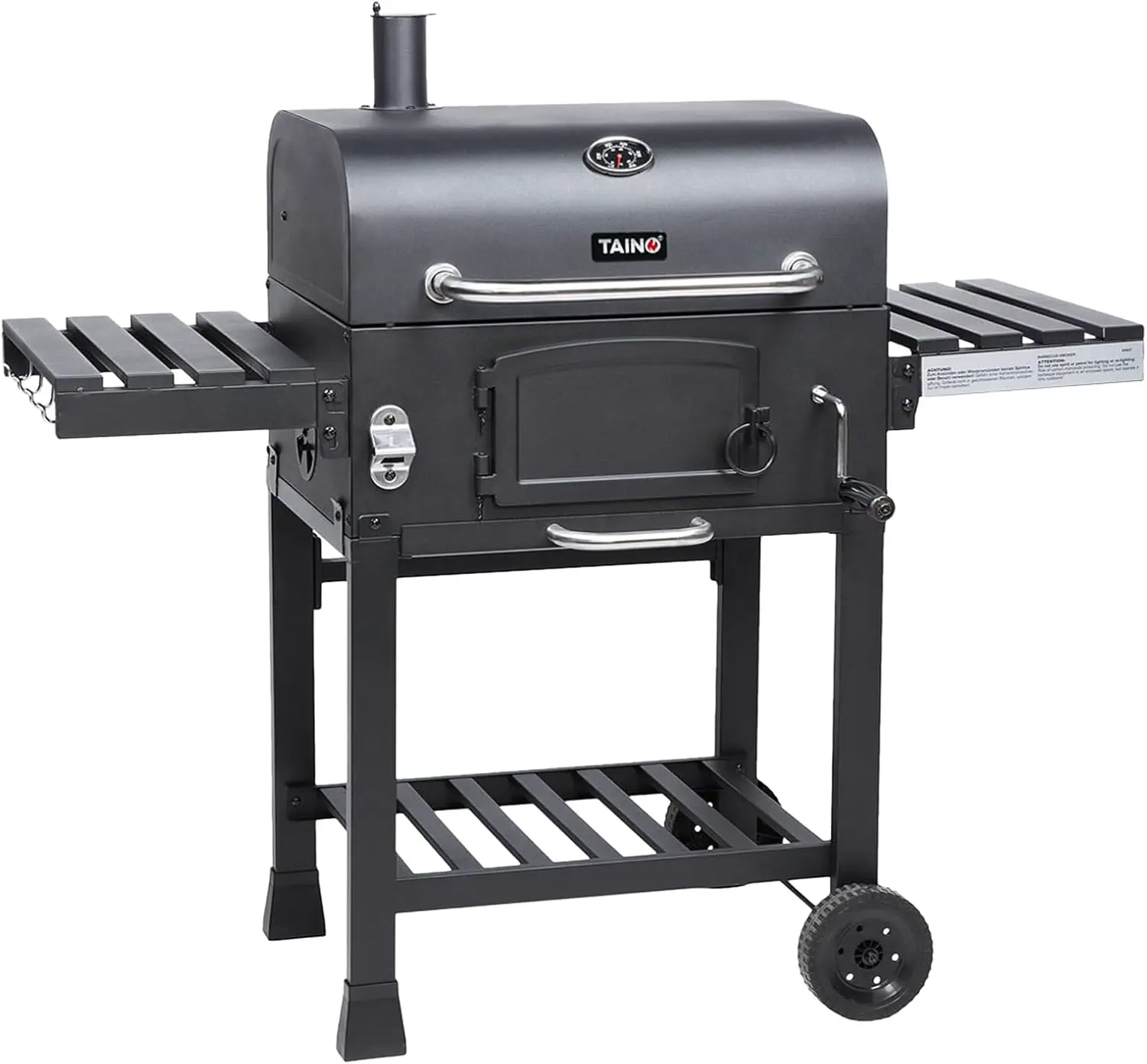 TAINO HERO XL Barbecue fumoir au charbon de bois avec accessoires