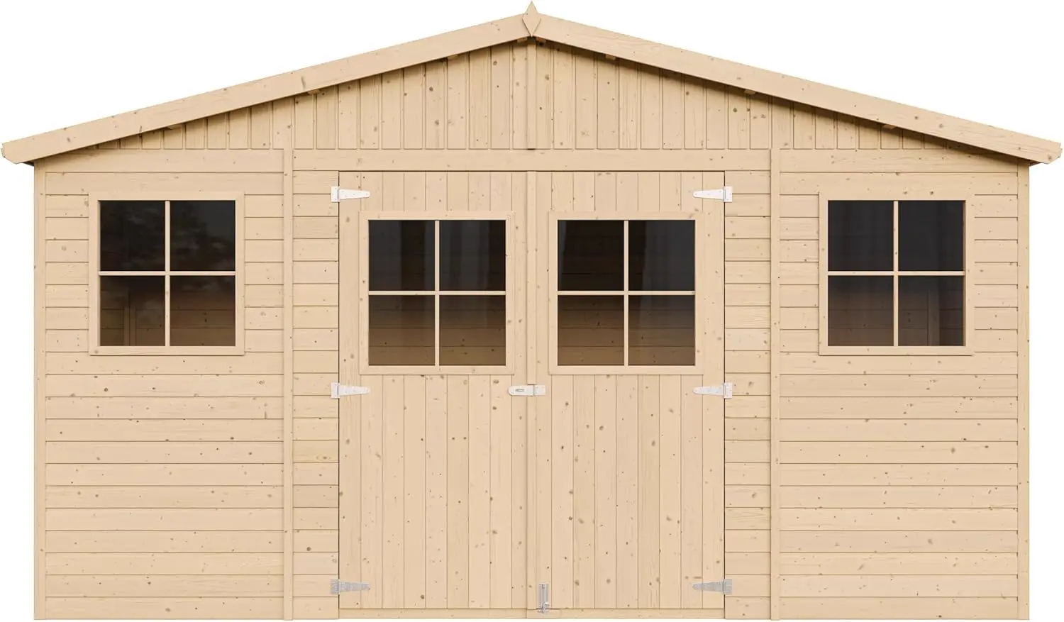 Abri de jardin en bois en bois naturel 6 m² vue 8