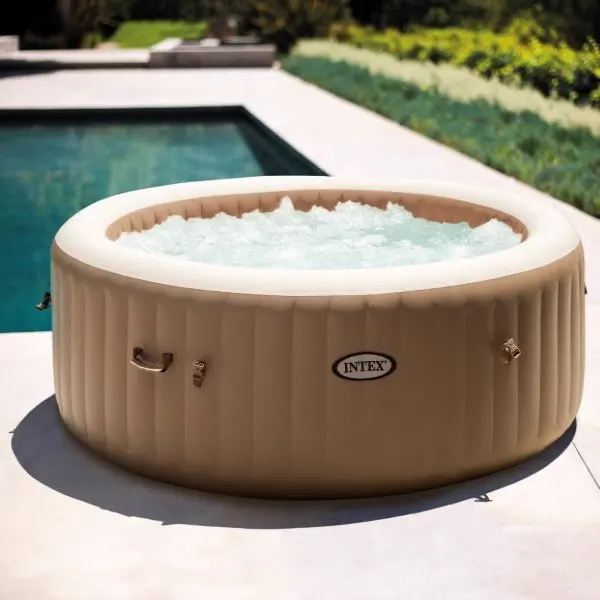 Spa gonflable 2 personnes 6 places beige — contenu détaillé 2