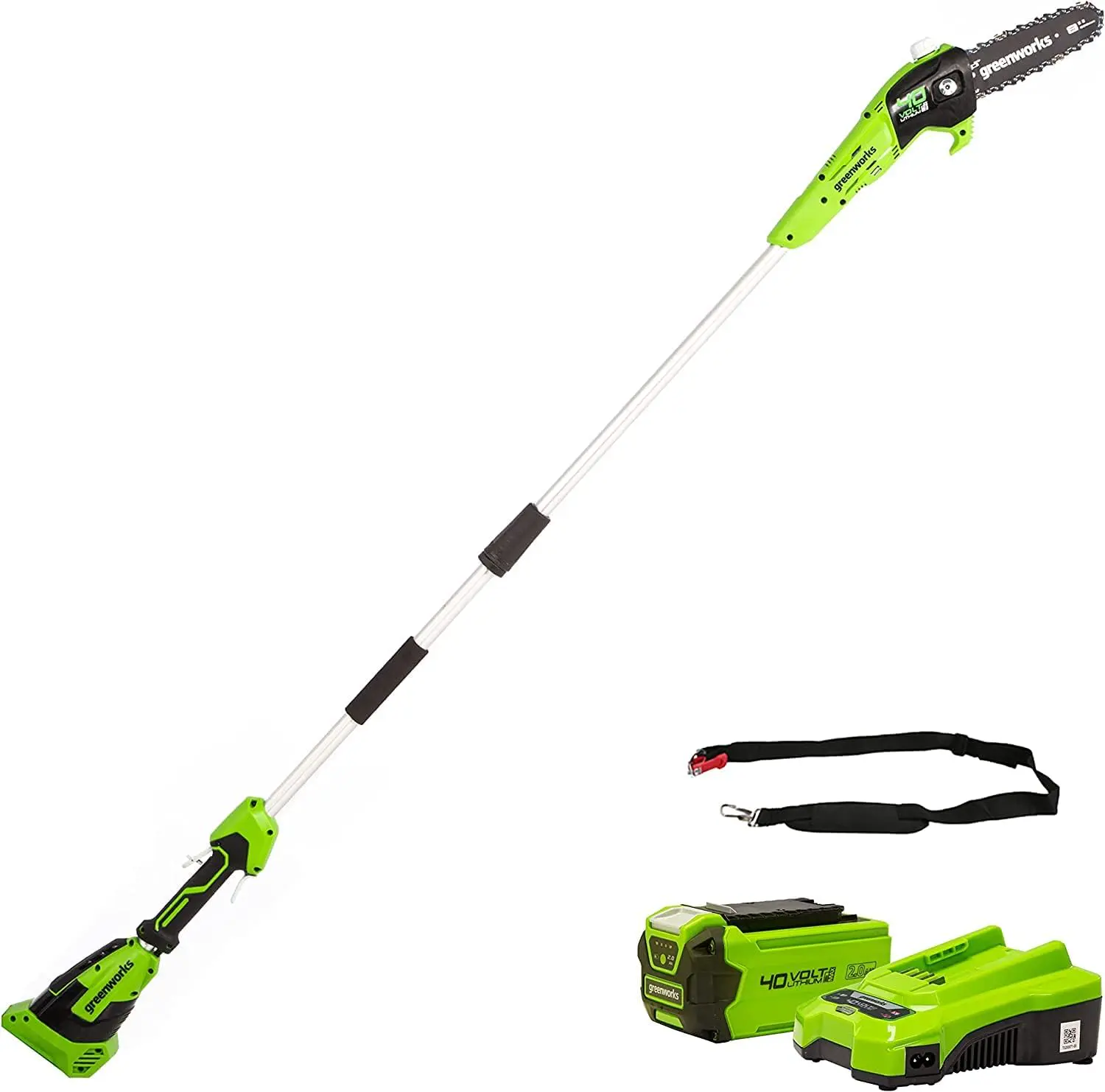 Greenworks G40PSFK2 Élagueuse sur Perche