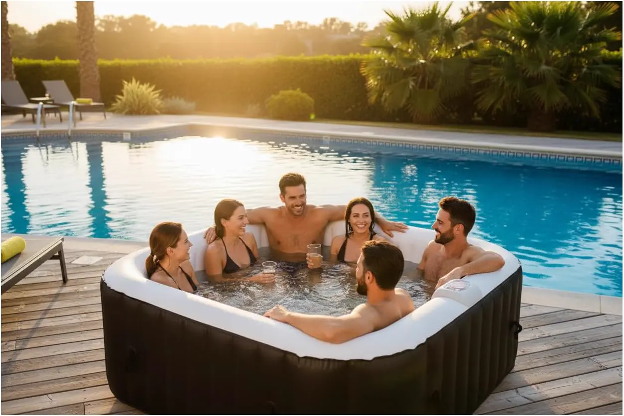 Spa gonflable 4 personnes 6 places vue 5
