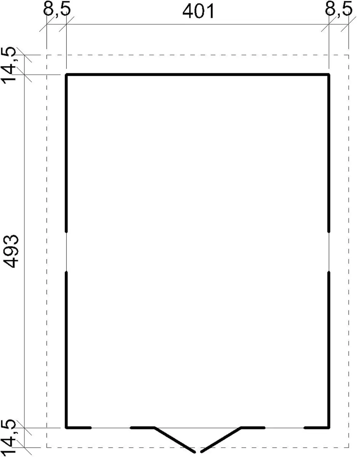 Abri de jardin en bois en bois naturel 15 m² vue 6