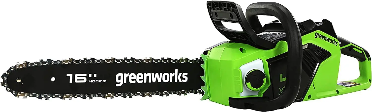 Tronçonneuse électrique en métal vue 1