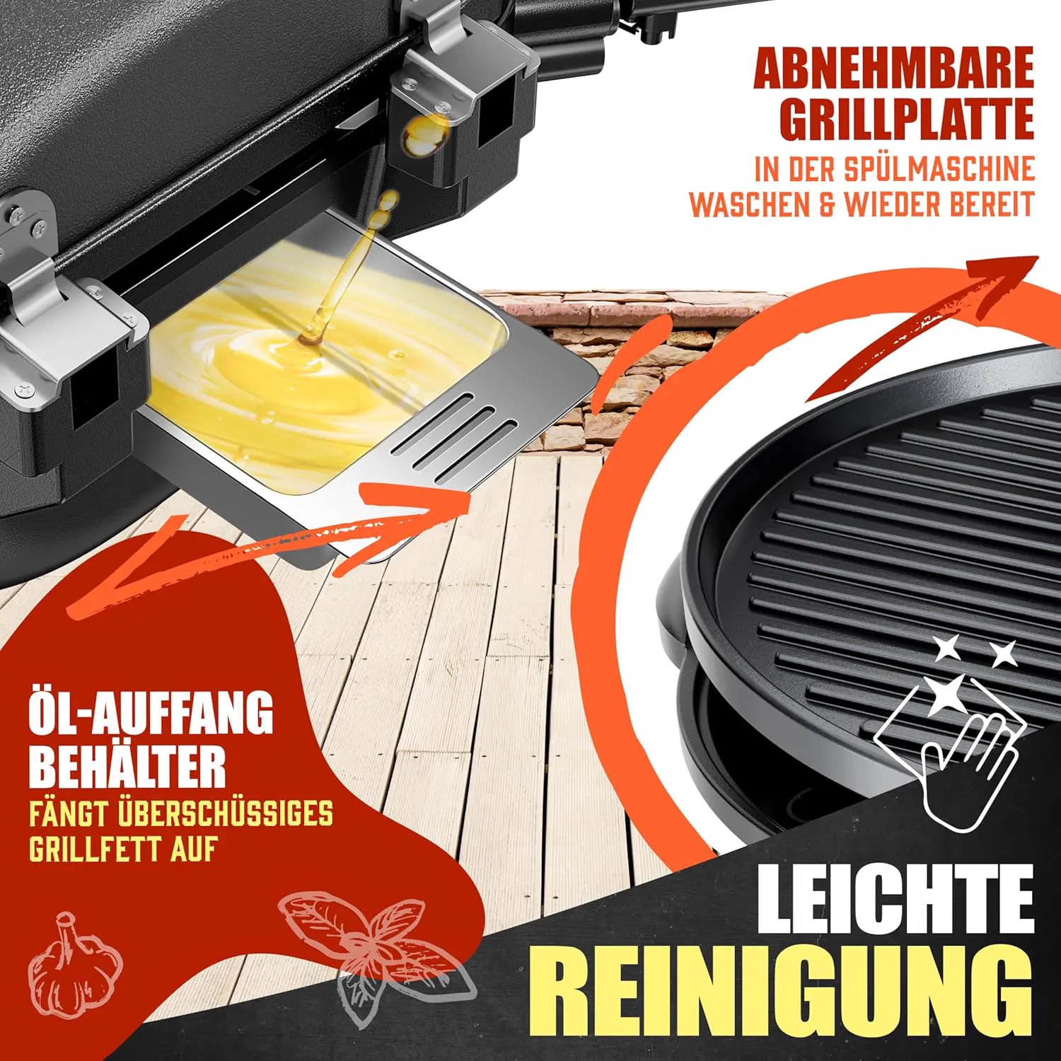 Barbecue électrique noir vue 5