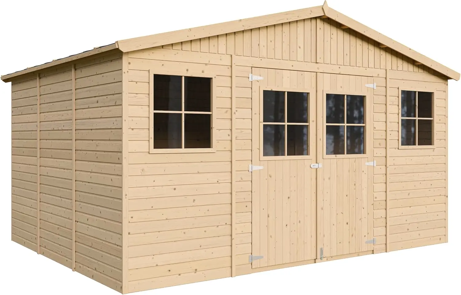 Abri de jardin en bois en bois vue 2