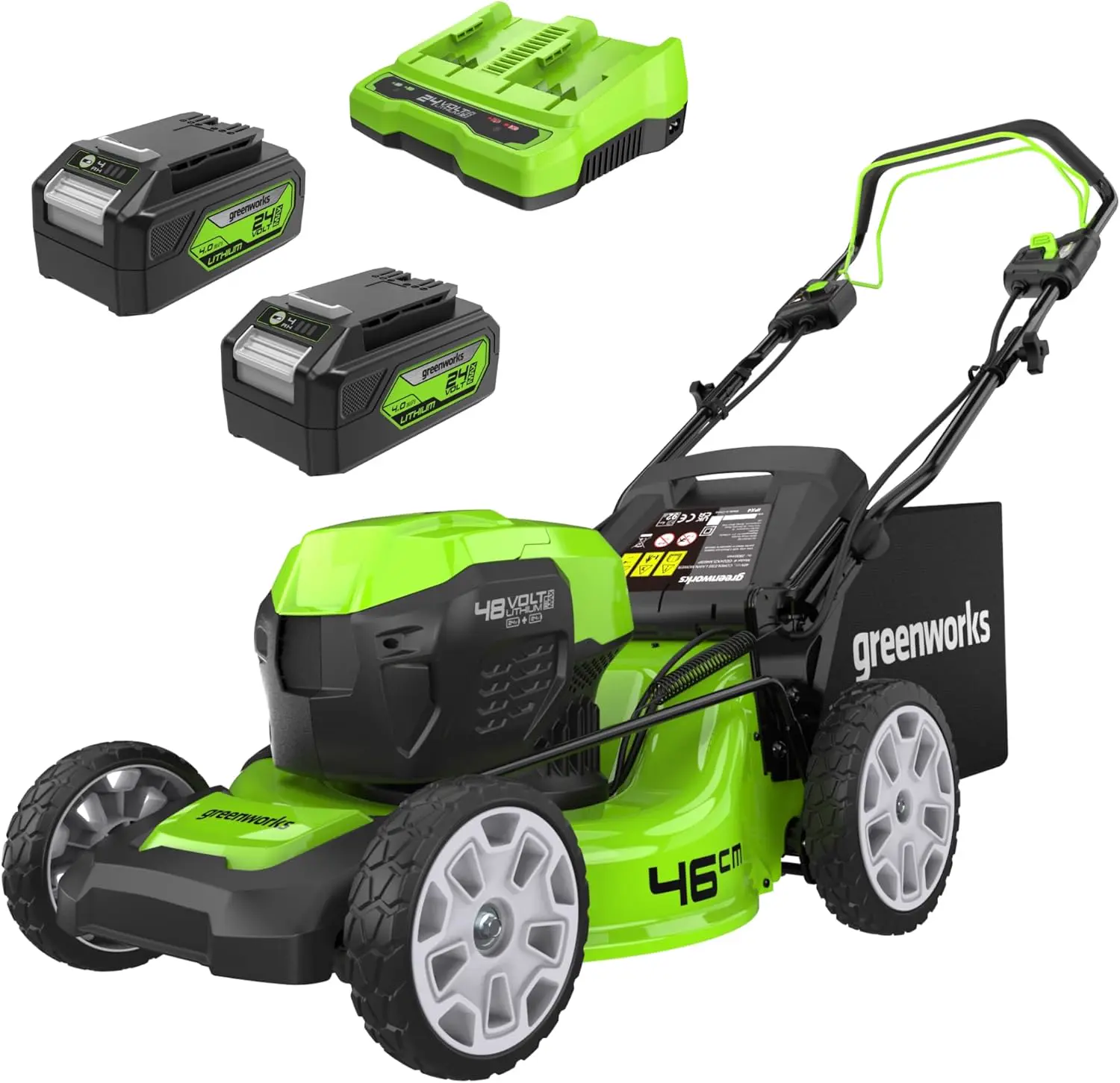 Greenworks 48V (24V x 2) Tondeuse à Gazon Sans Fil Autopropulsée