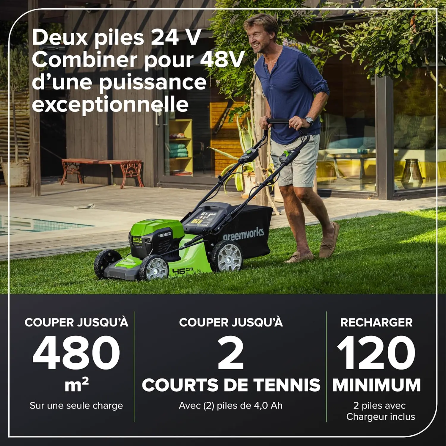 Tondeuse autoportée en métal vue 3