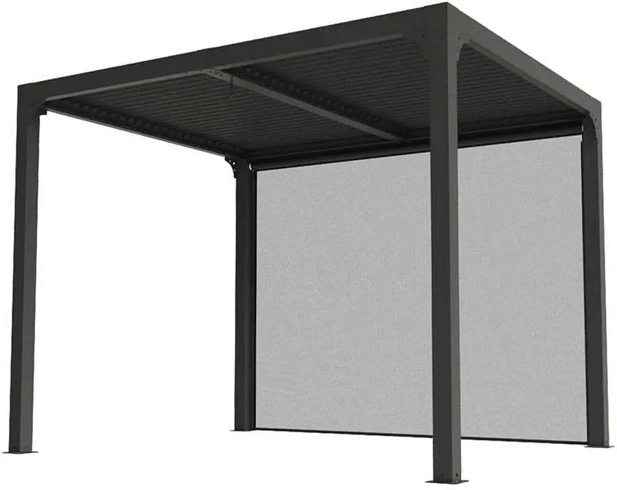 Habrita Pergola bioclimatique 7.20 m2 gris anthracite per 2430r bi 7.20 m2