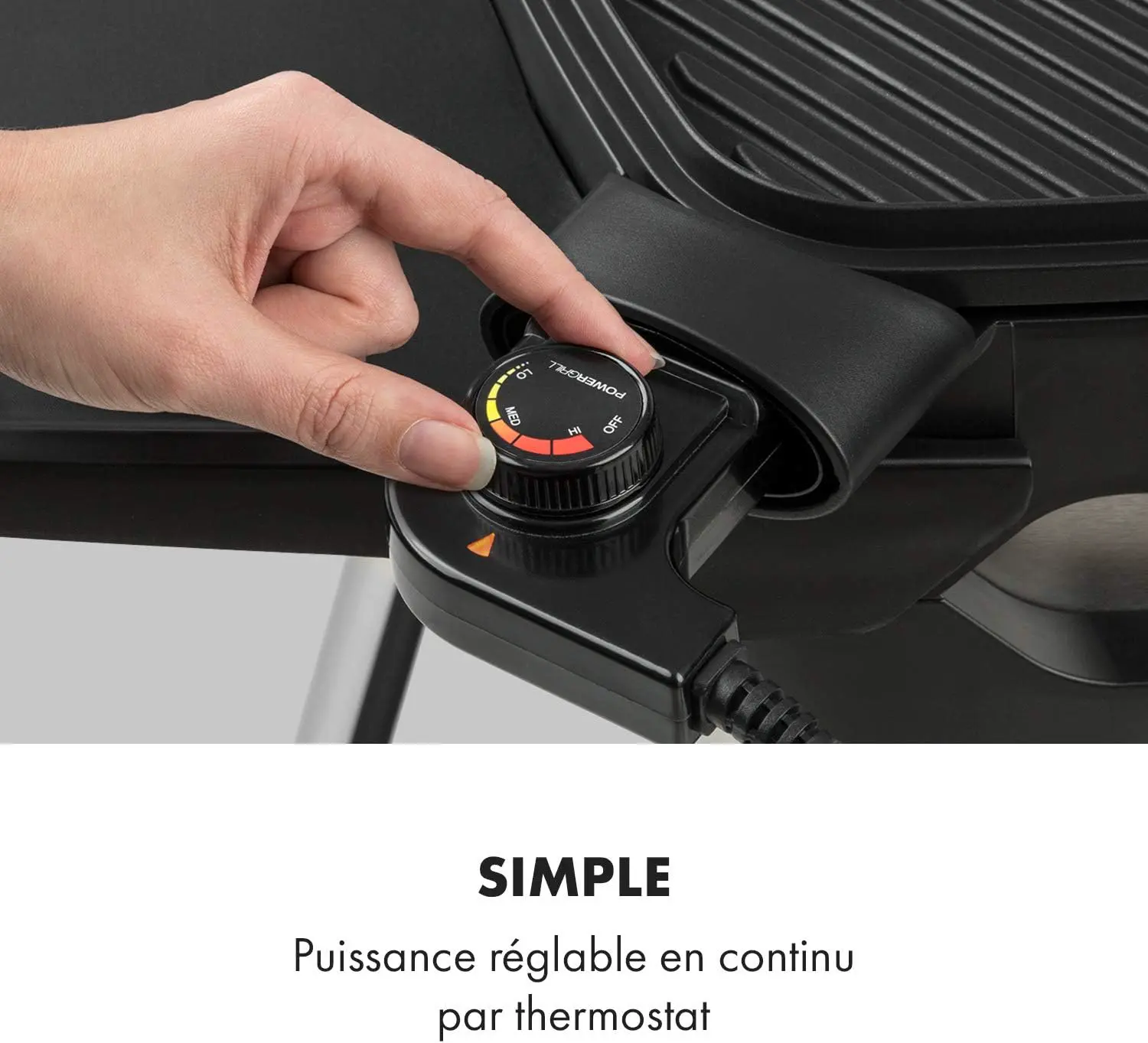 Barbecue électrique en métal noir vue 5