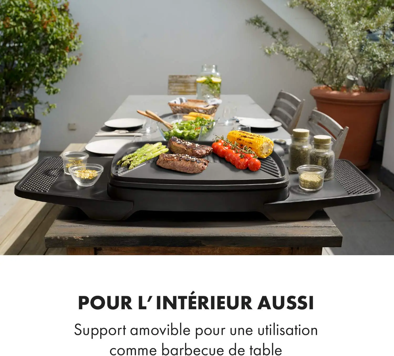 Barbecue électrique en métal noir vue 6
