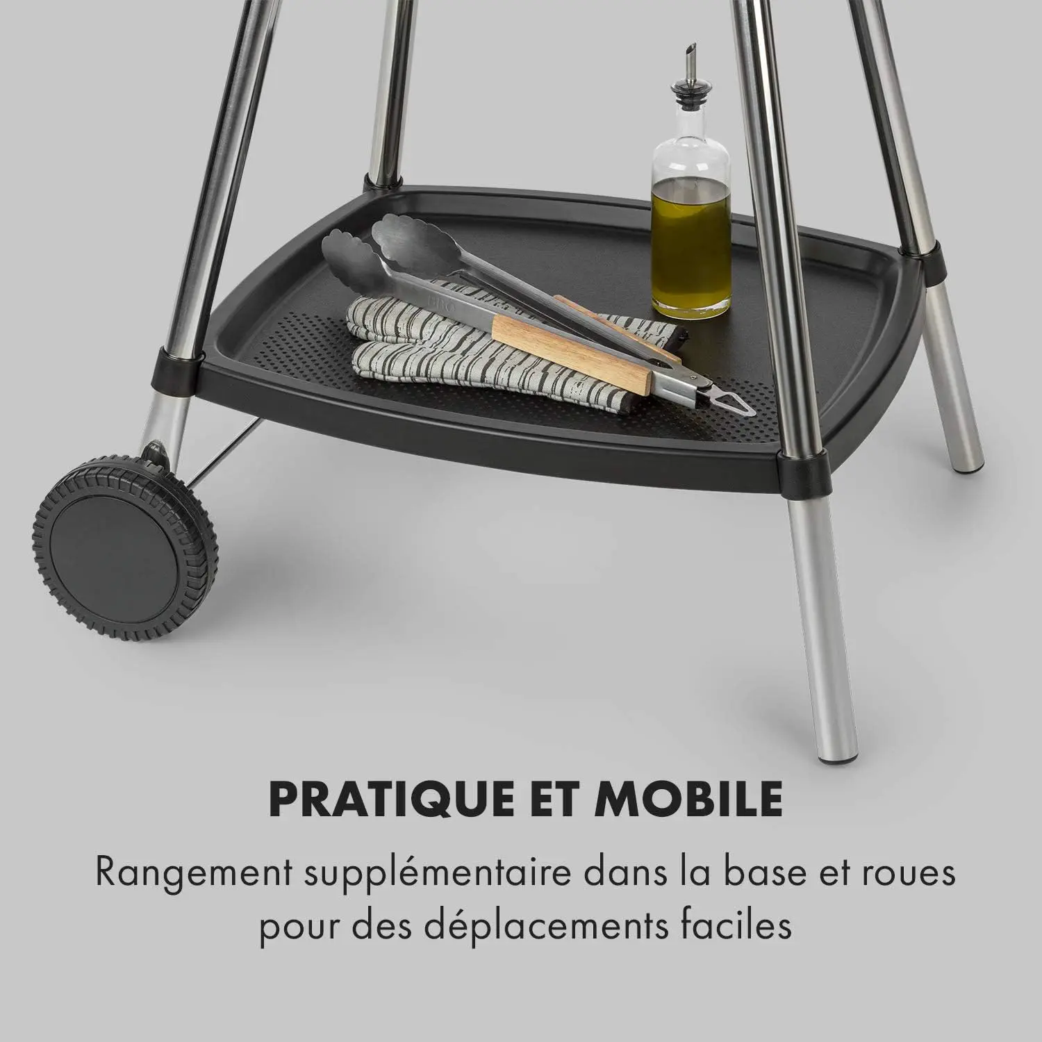 Barbecue électrique en métal noir vue 7
