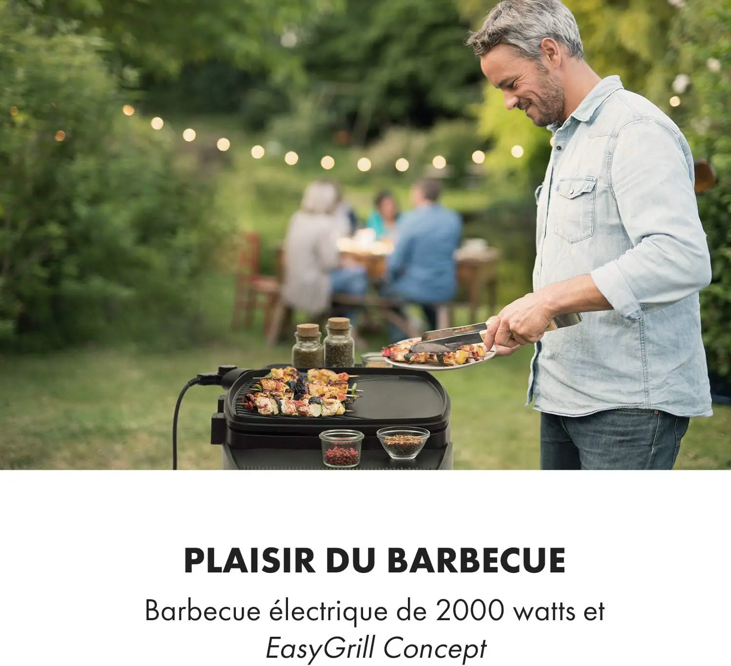 Barbecue électrique en bois vue 2