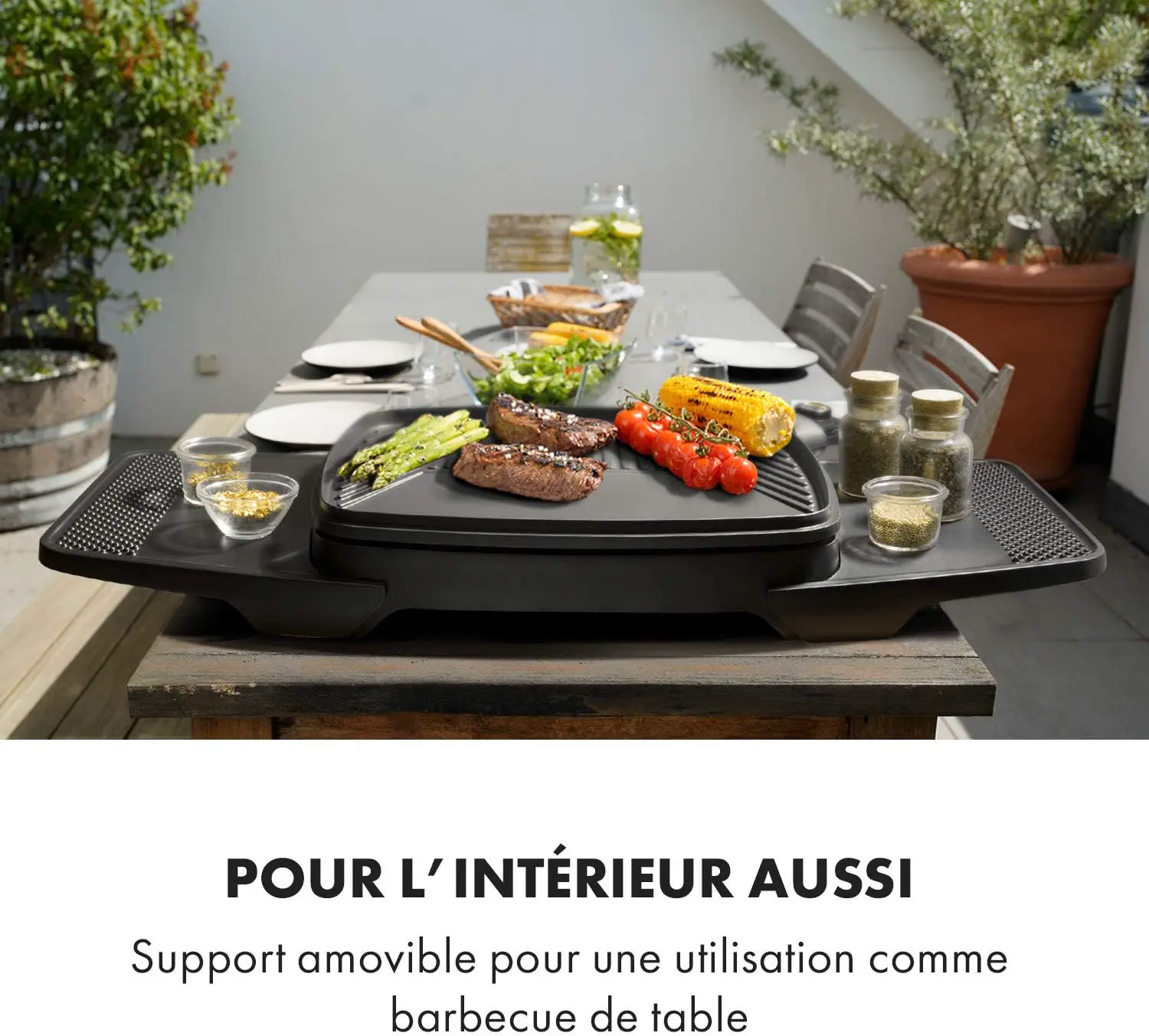 Barbecue électrique en bois vue 6