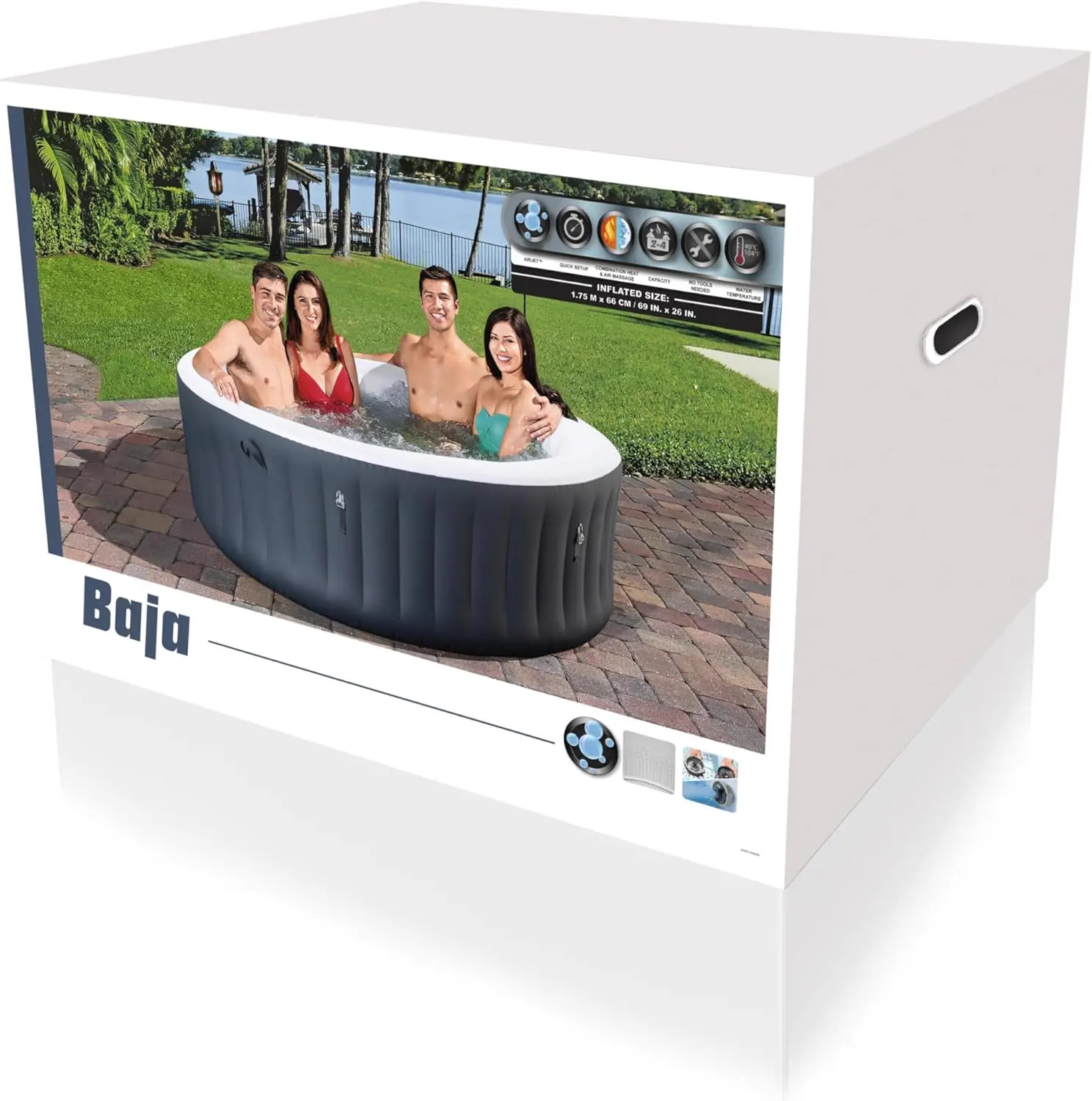 Spa gonflable 2 personnes 4 places vue 5