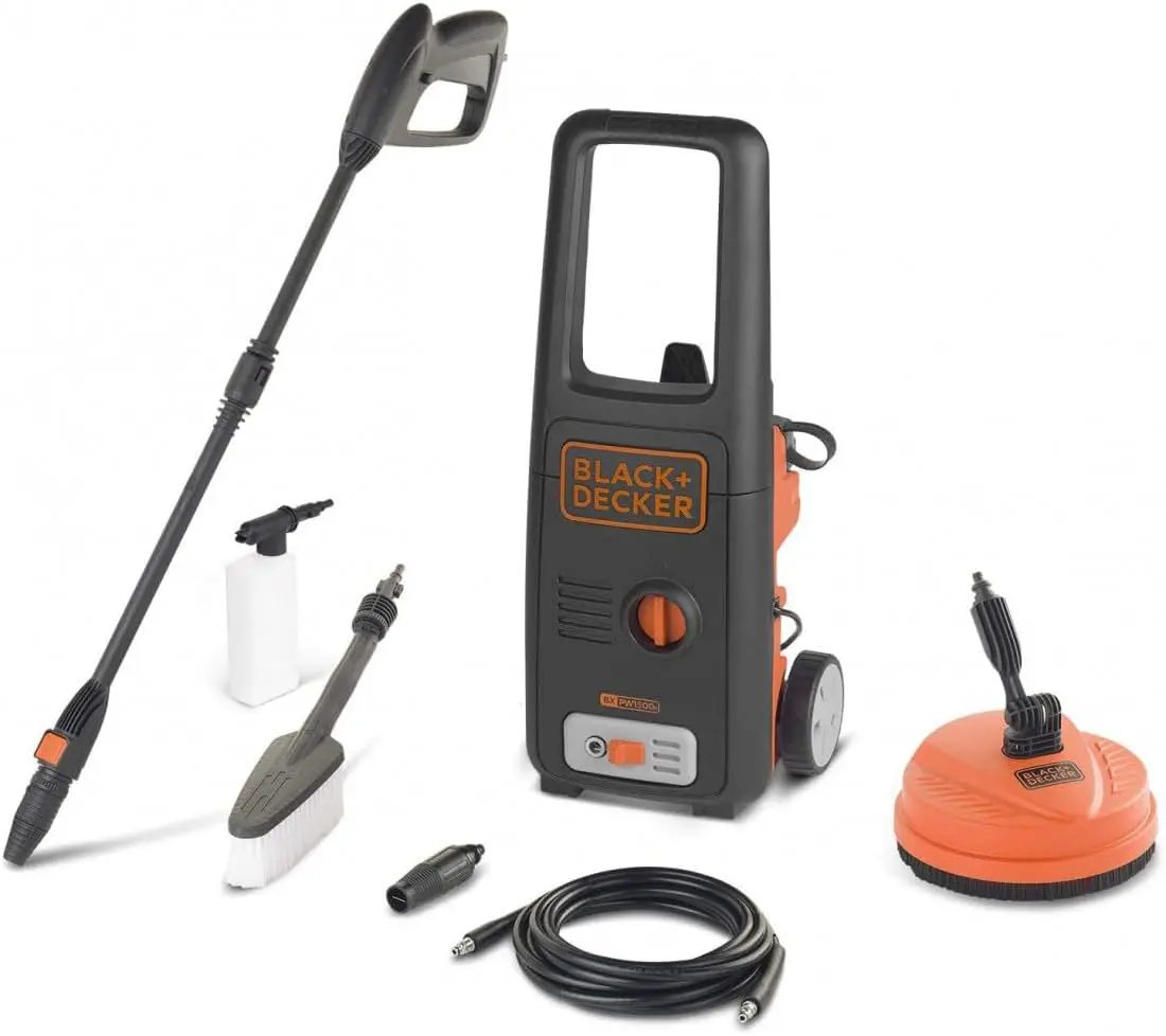 Black+Decker Nettoyeur Haute Pression BXPW1500PE avec Patio Cleaner