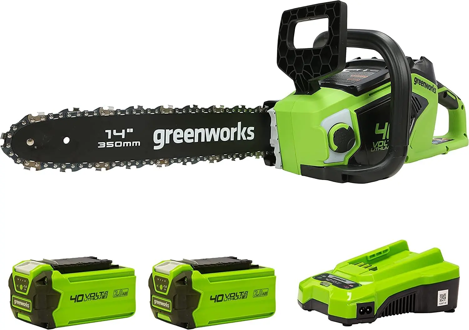 Greenworks Tronçonneuse à Batterie avec Moteur Sans Balais