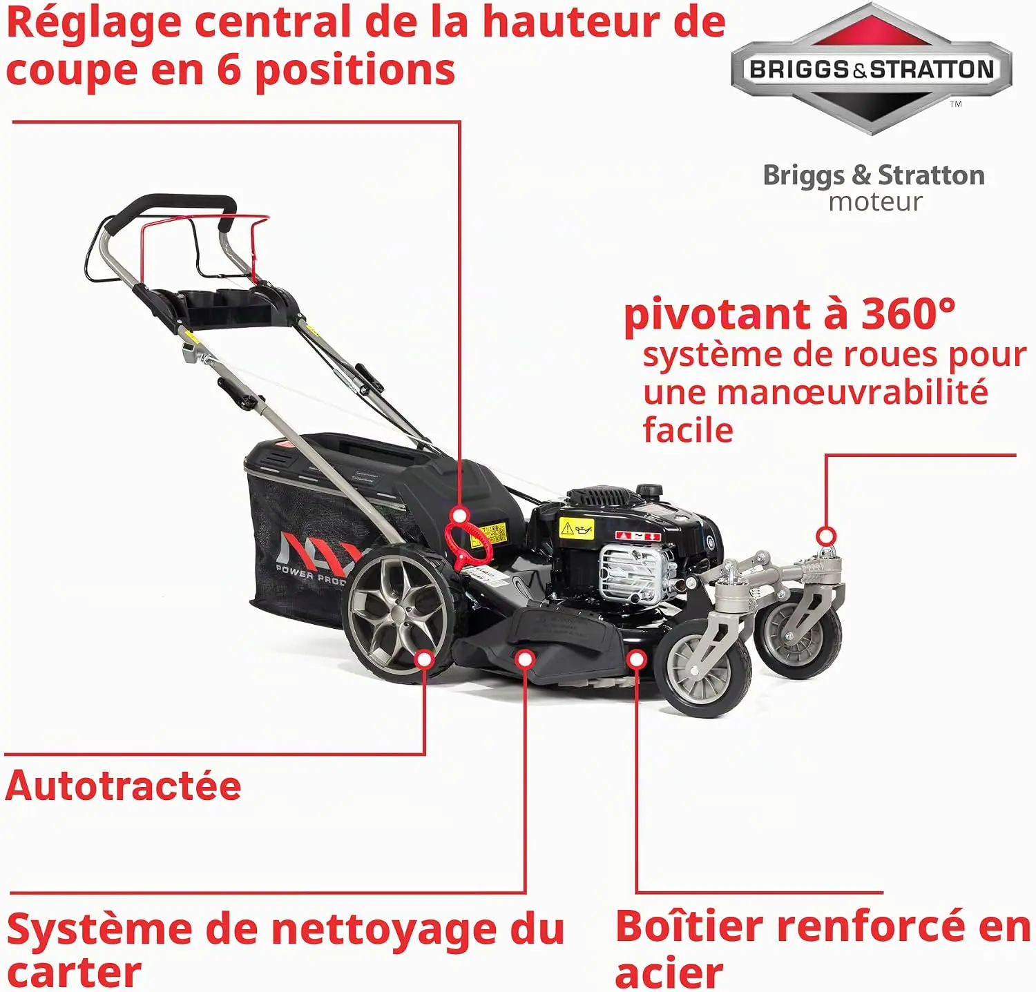 Tondeuse autoportée en métal noir vue 2