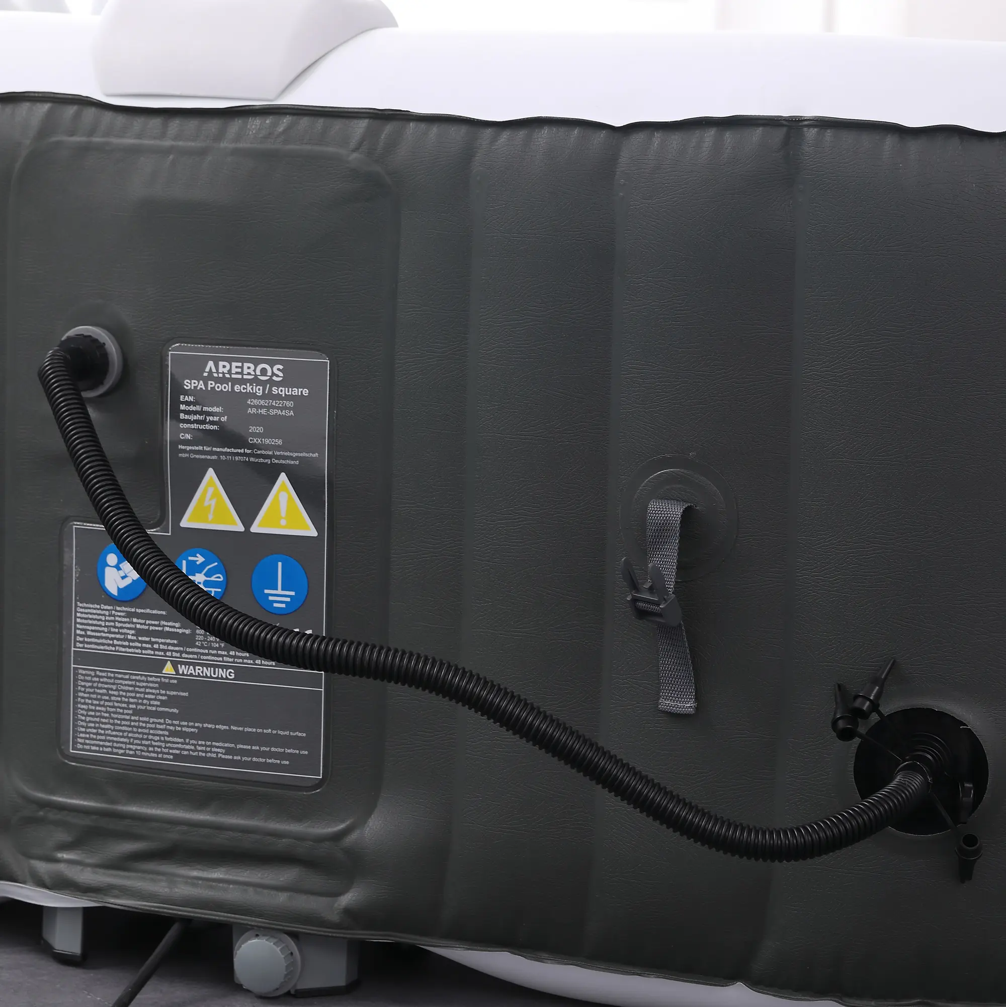 Spa gonflable 2 personnes 4 places — contenu détaillé 3