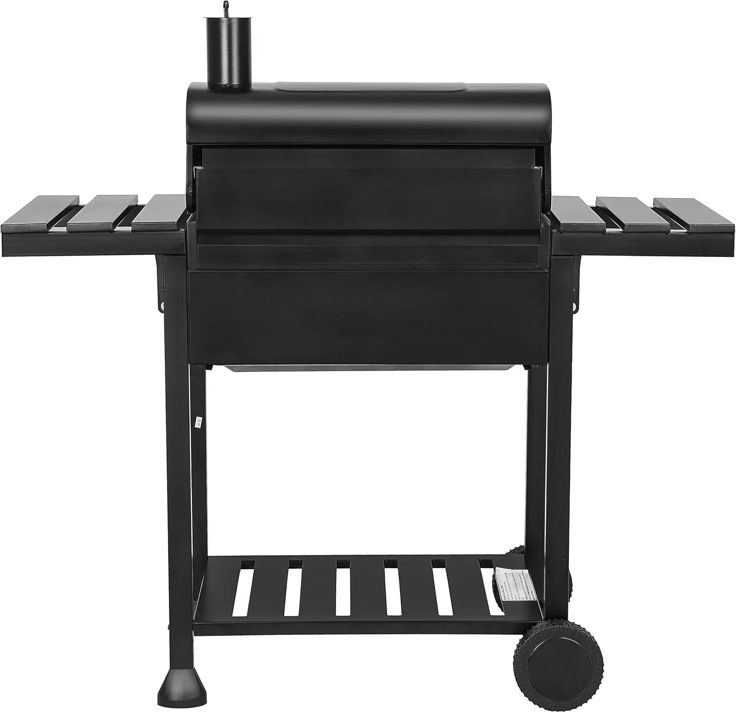 Barbecue à charbon en métal noir vue 4