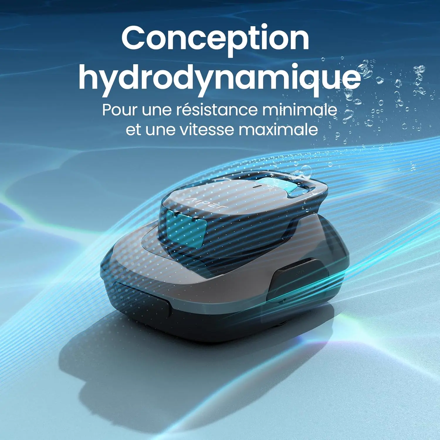 Robot piscine 80 m² vue 6