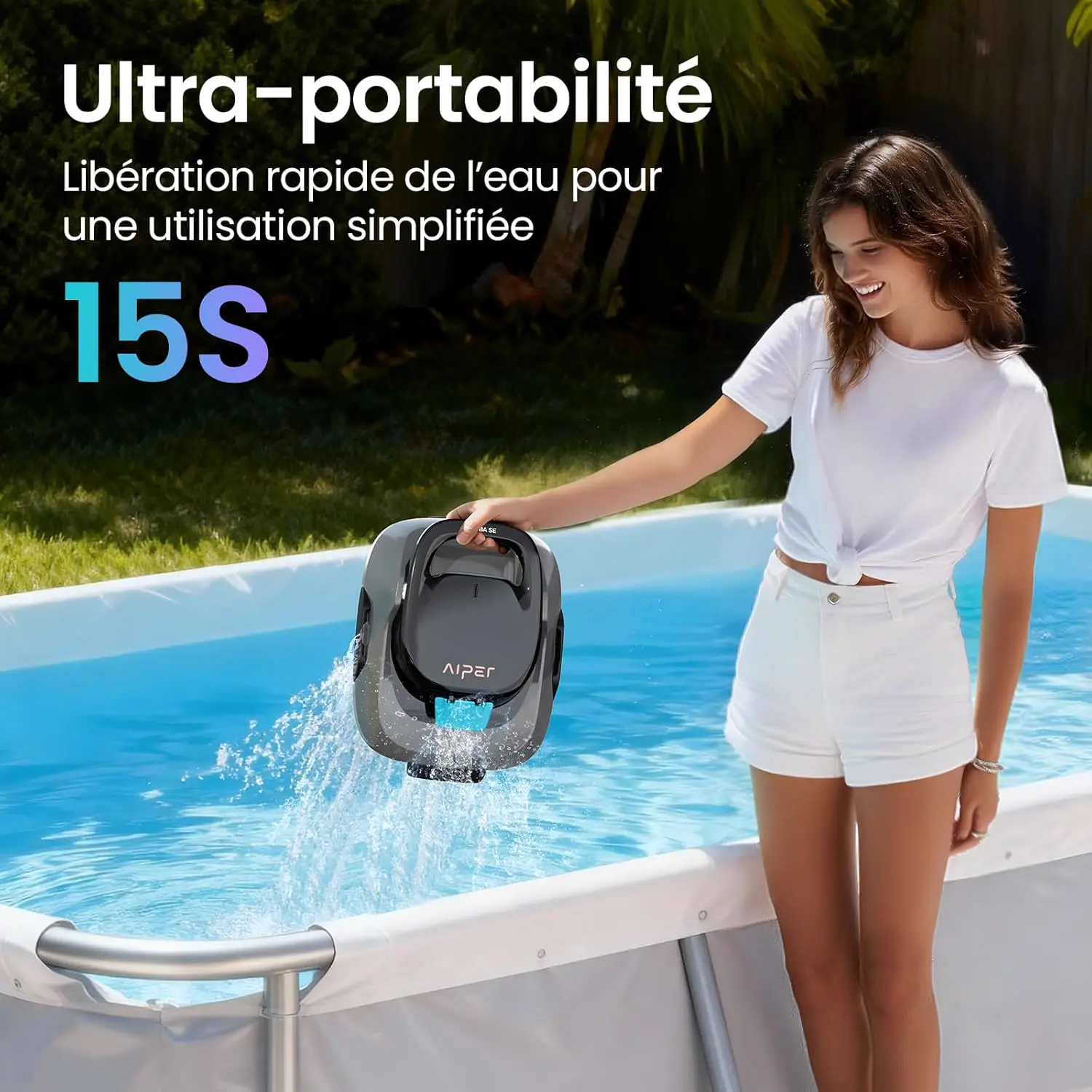 Robot piscine 80 m² vue 7