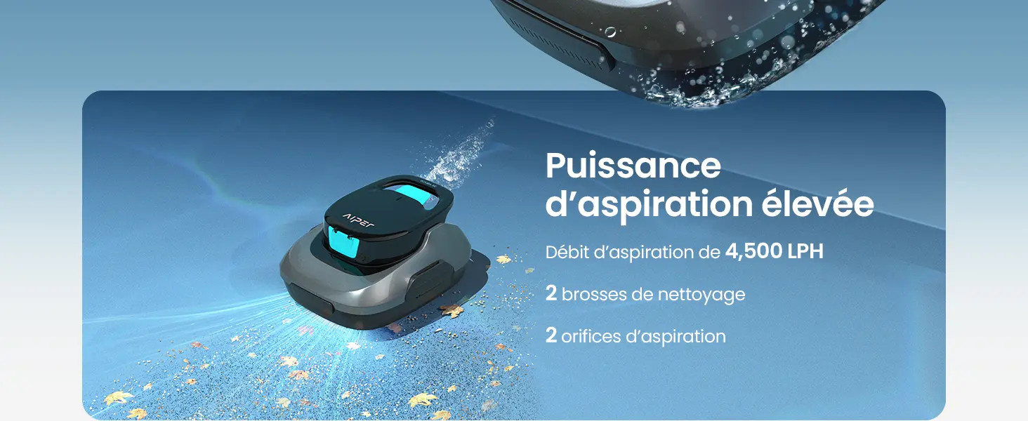 Robot piscine vert — contenu détaillé 2