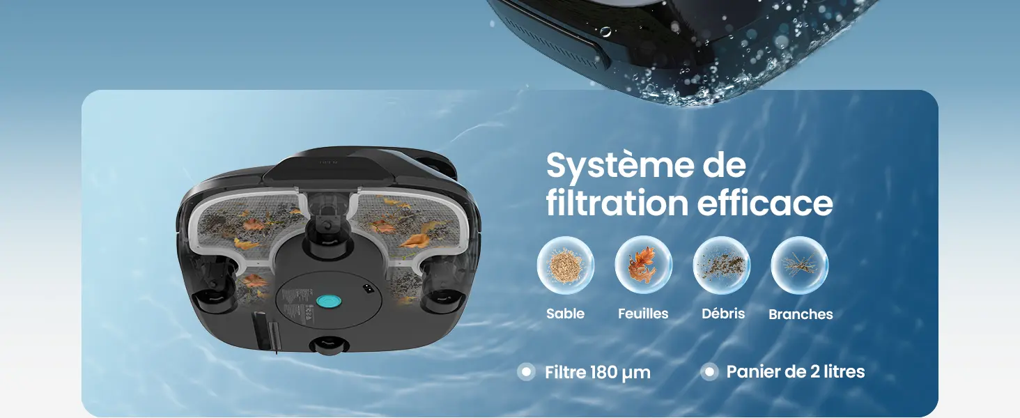 Robot piscine vert — contenu détaillé 4