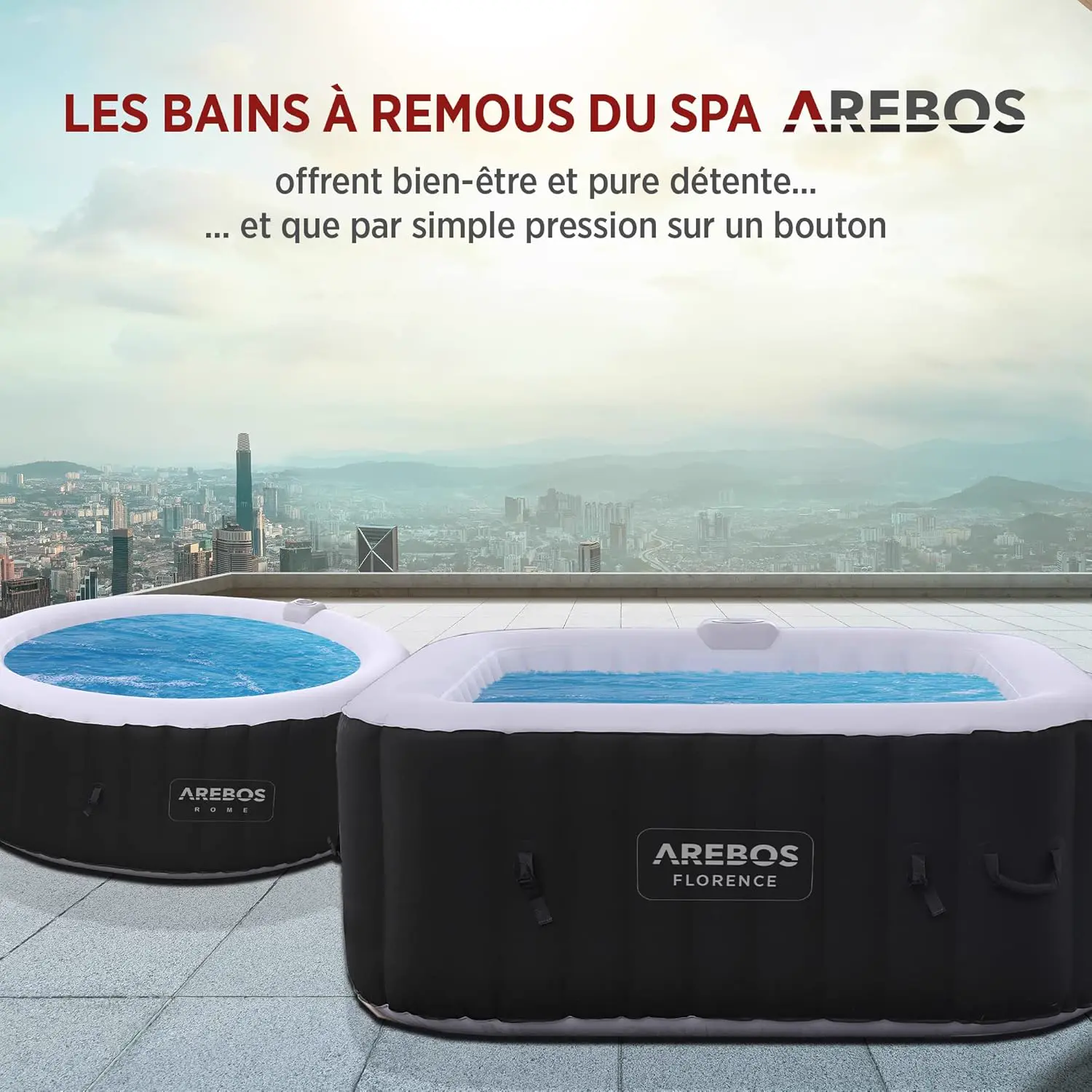Spa gonflable 4 personnes 6 places vue 4
