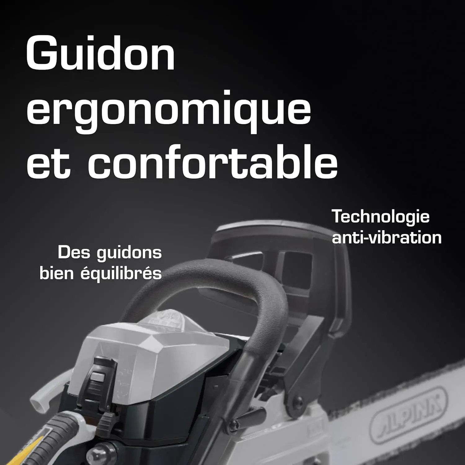 Tronçonneuse thermique en bois vue 5