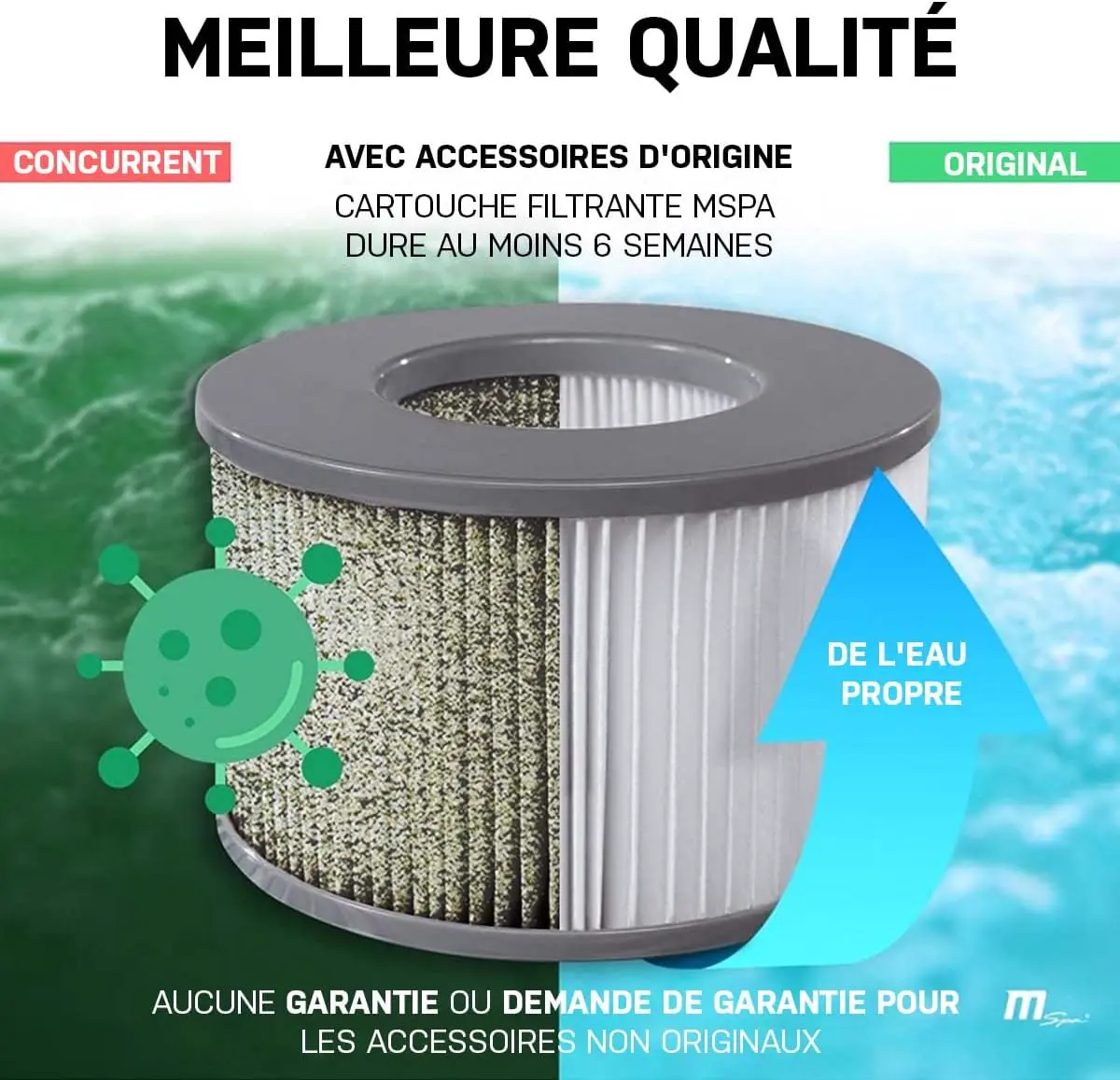 Spa gonflable 4 personnes 4 places en rotin gris 3x4 m vue 8