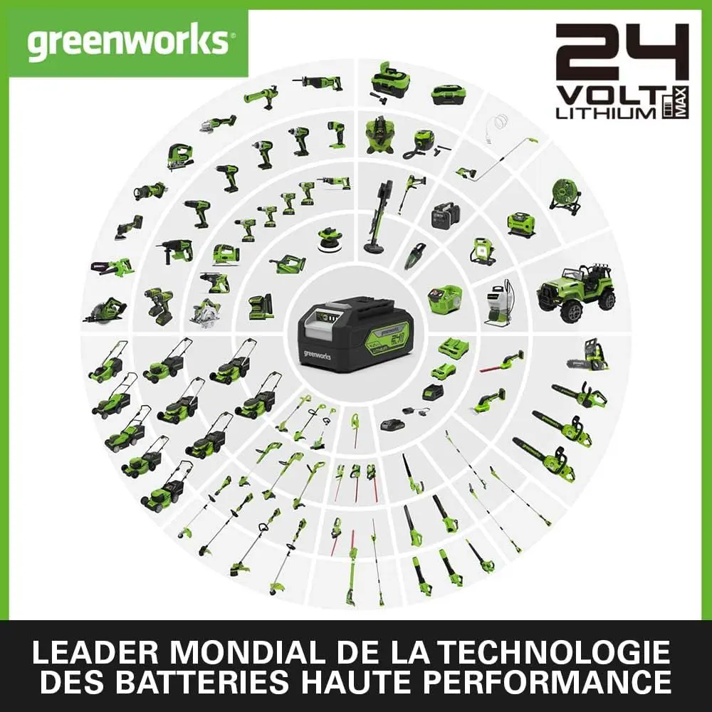 Tronçonneuse à batterie en métal vue 5