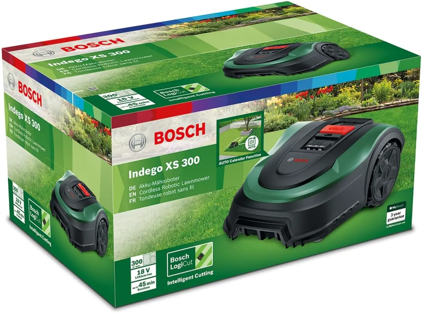 Robot tondeuse vert vue 9