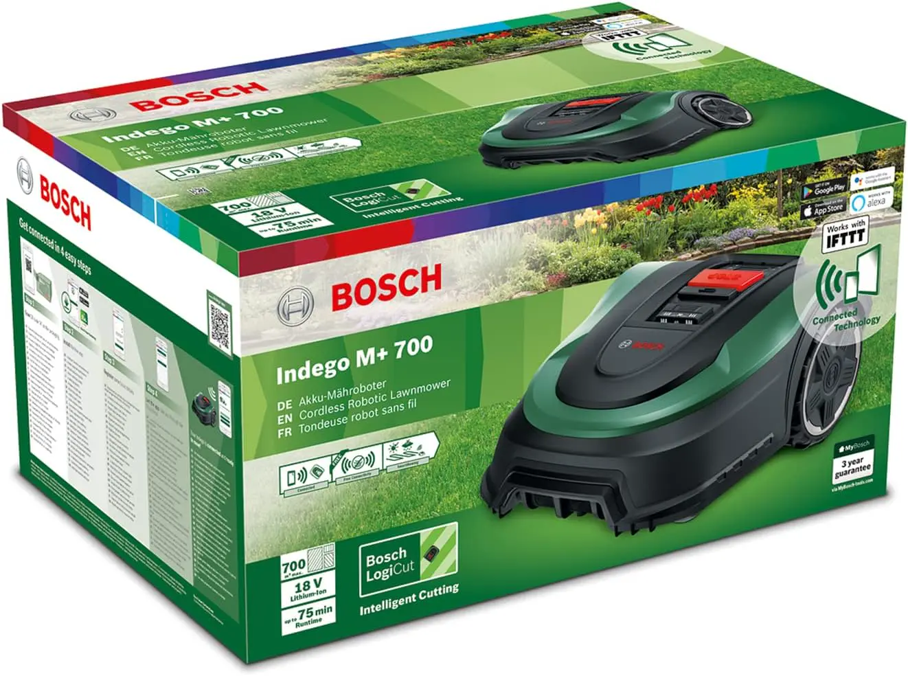 Robot tondeuse vert vue 10