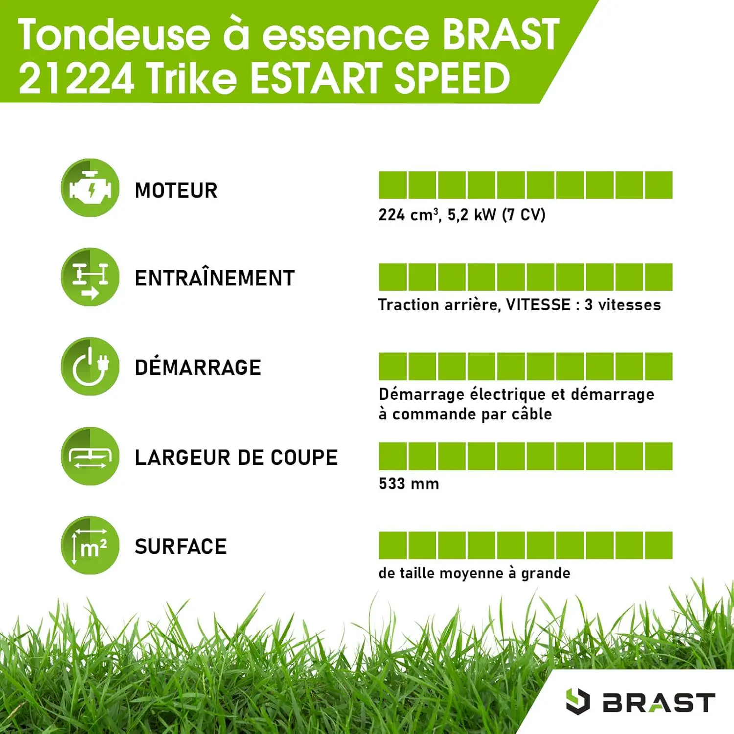 Tondeuse autoportée en métal noir vue 8