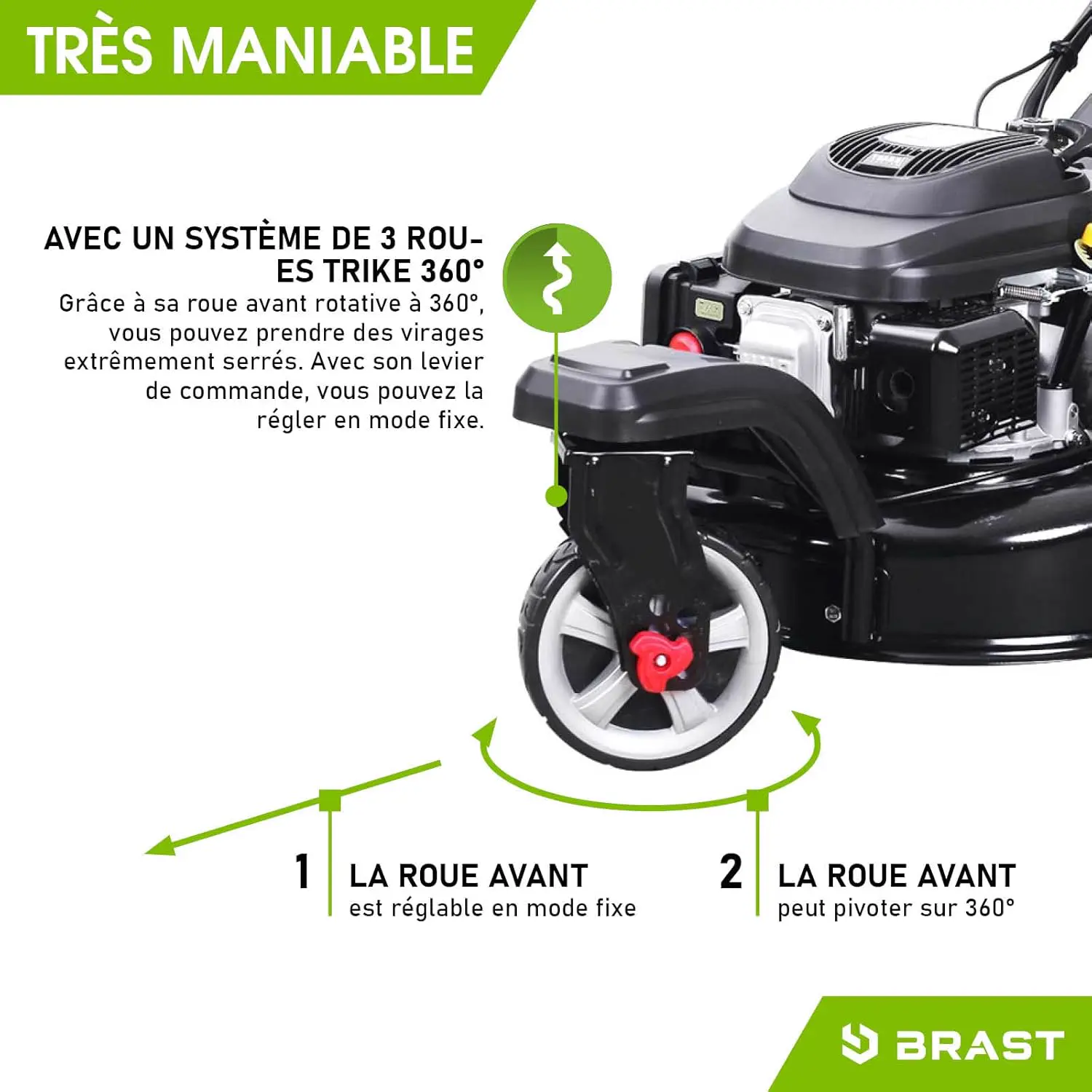 Tondeuse autoportée en métal vue 3