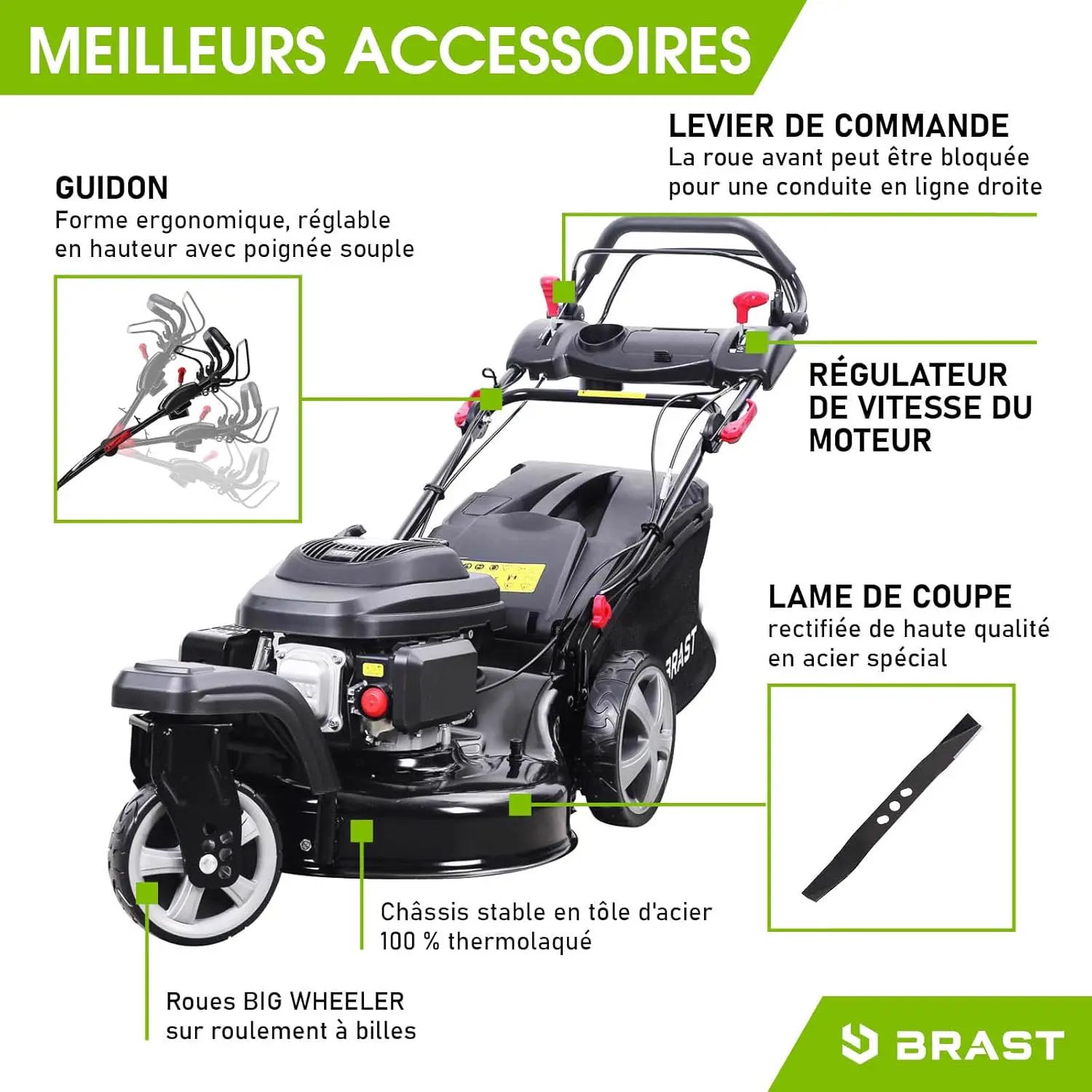 Tondeuse autoportée en métal vue 4