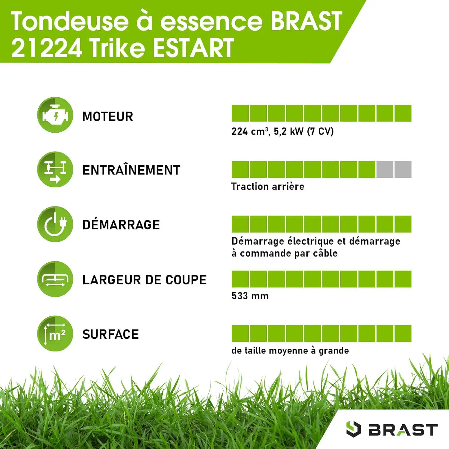 Tondeuse autoportée en métal noir vue 8